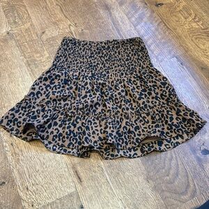 Aqua Girls Girls Skirt Brown and White Size Medium